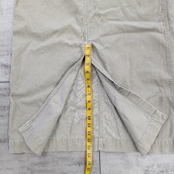 Vintage Old Navy Tan Khaki Corduroy Maxi Length Women's Skirt Size 4 - Picture 8 of 8